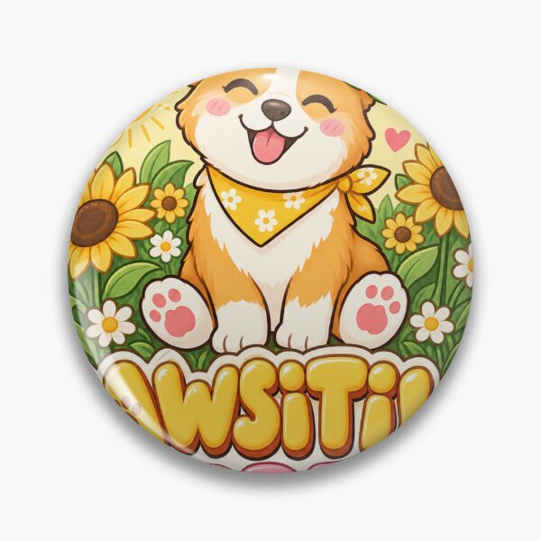 Item preview, Pawsitive Vibes Corgi in Sunflower Field designed and sold by Sticking With Us.