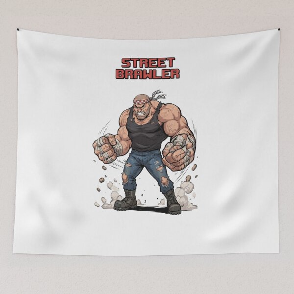 Item preview, Retro Street Brawler Pixel Art Arcade Fighter designed and sold by jhgjykuo.