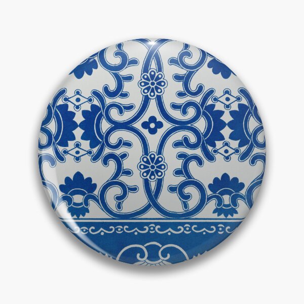 Item preview, Blue White Ornamental Pattern – Vintage Decorative Floral Tile Design designed and sold by Good_Things.