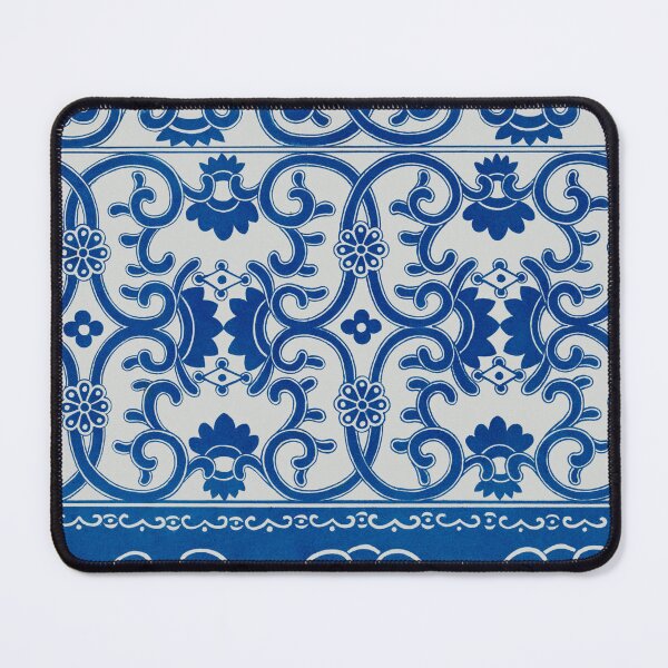 Item preview, Blue White Ornamental Pattern – Vintage Decorative Floral Tile Design designed and sold by Good_Things.