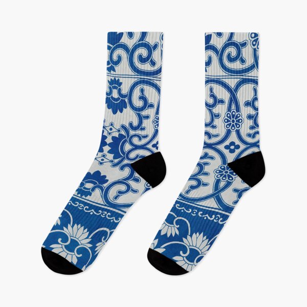 Item preview, Blue White Ornamental Pattern – Vintage Decorative Floral Tile Design designed and sold by Good_Things.