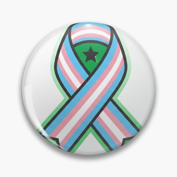 Item preview,  Transgender Awareness Week Pride Ribbon Sticker Art designed and sold by Ninjacatoff.