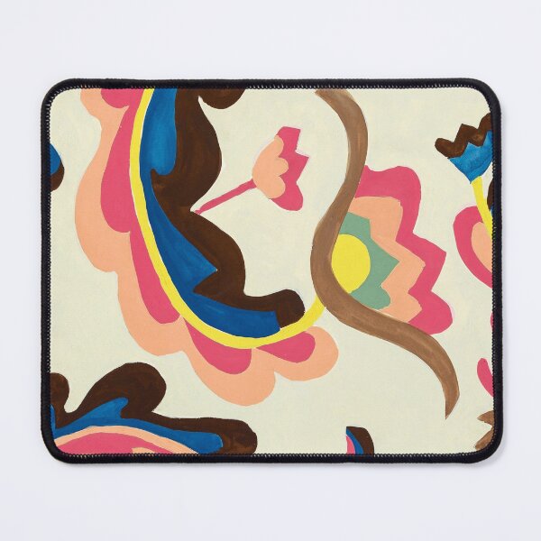 Item preview, Colorful Abstract Organic Pattern – Retro Pink Blue Modern Art designed and sold by Good_Things.