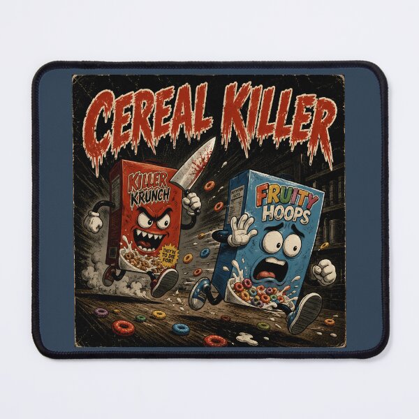 Item preview, Cereal Killer Funny Breakfast Food Pun designed and sold by Hornace88studio.