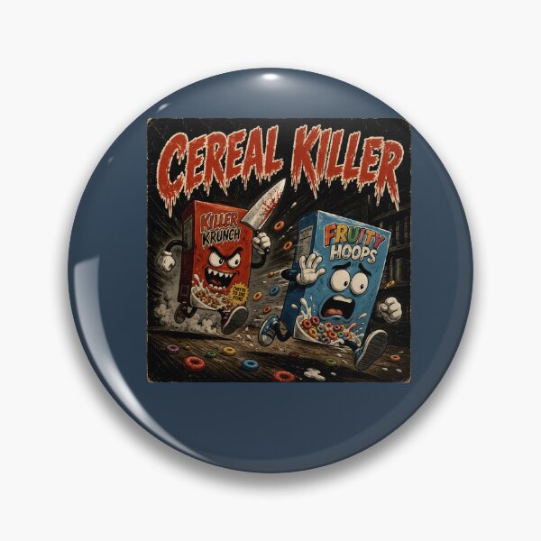 Item preview, Cereal Killer Funny Breakfast Food Pun designed and sold by Hornace88studio.