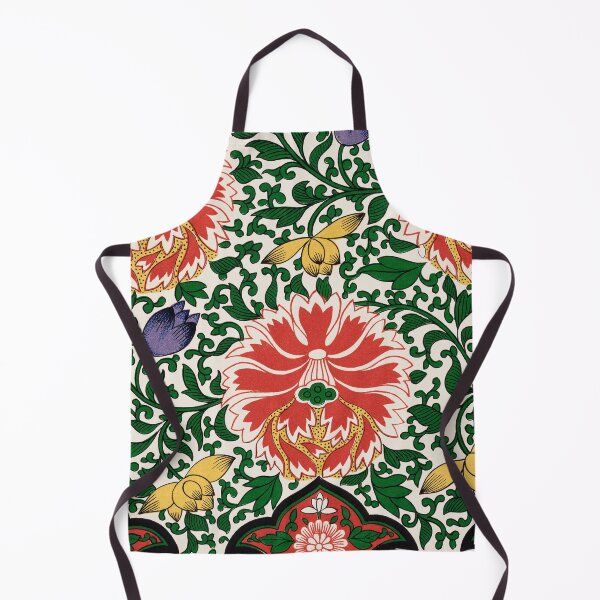 Item preview, Vintage Folk Floral Pattern – Red Green Ornamental Botanical Design designed and sold by Good_Things.