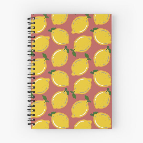 Item preview, Lemon Fruit Seamless Pattern on Terracotta Background designed and sold by Onulodesign.