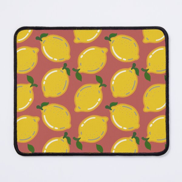 Item preview, Lemon Fruit Seamless Pattern on Terracotta Background designed and sold by Onulodesign.