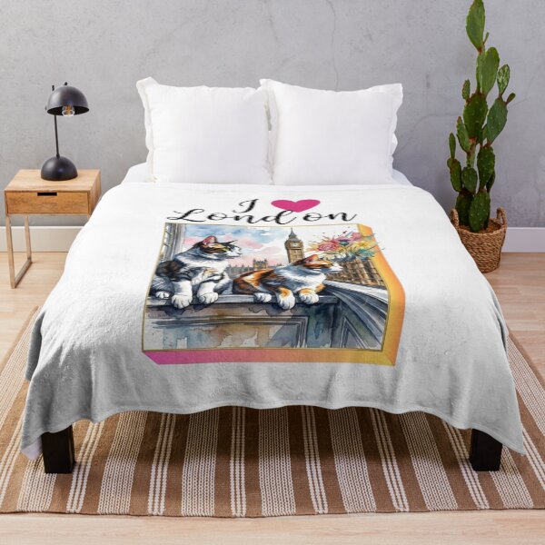 Item preview, Cats on a London balcony, designed and sold by Coolparrotgirl.