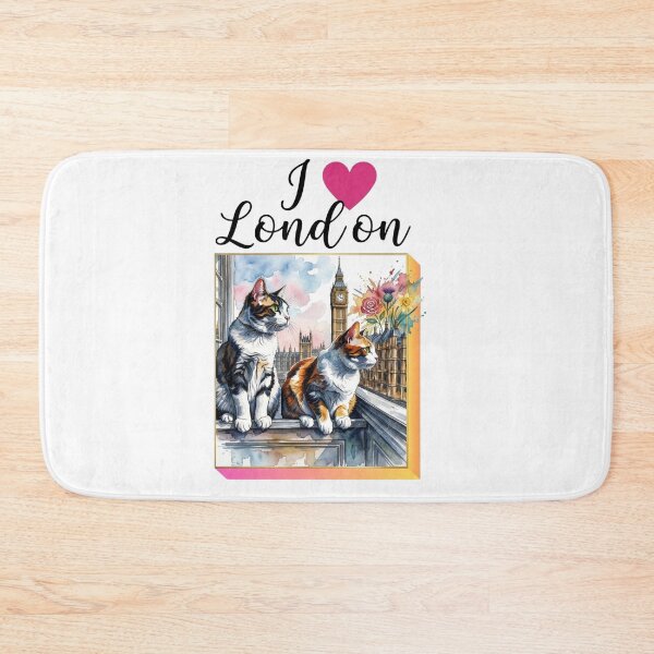 Item preview, Cats on a London balcony,  designed and sold by Coolparrotgirl.