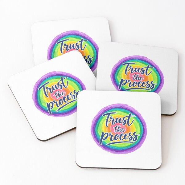 Item preview, Trust the process Pastel Rainbow designed and sold by RocketteCoopie.