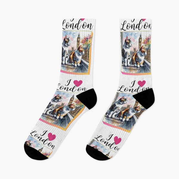 Item preview, Cats on a London balcony,  designed and sold by Coolparrotgirl.
