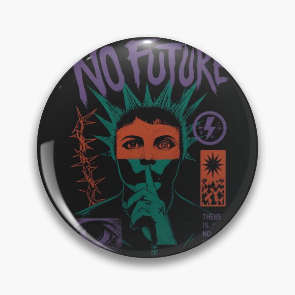 Item preview, No Future Punk Liberty Shhh Graphic designed and sold by ERODED SELF.