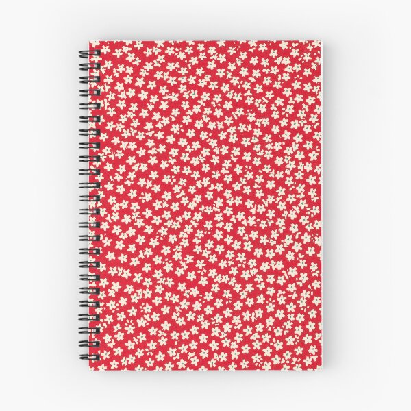 Item preview, Red Ditsy Floral Pattern – Vintage Tiny White Flowers designed and sold by Good_Things.