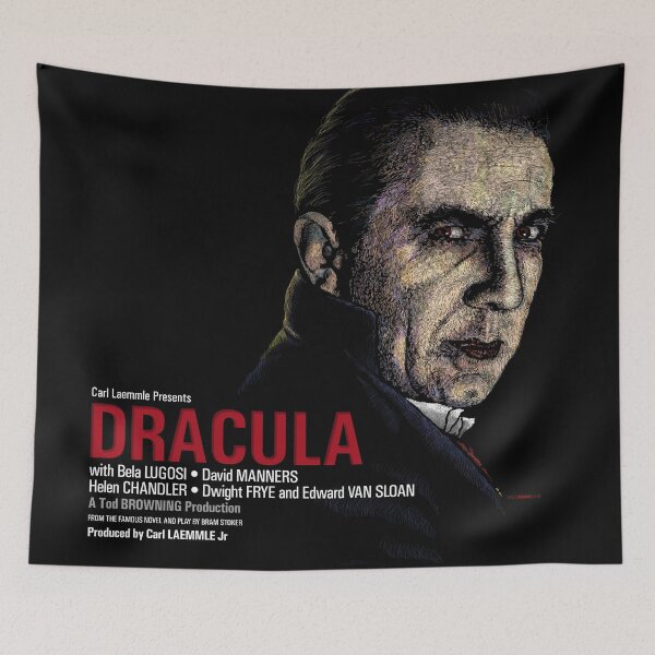 Item preview, CLASSIC HORROR MOVIE POSTERS REIMAGINED - DRACULA - 1931 designed and sold by WOOFANG.
