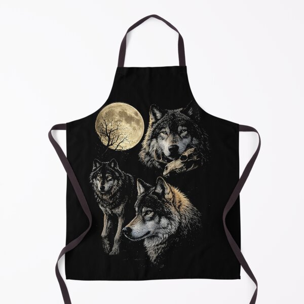 Item preview, Moonlit Wolf Pack Vintage Illustration designed and sold by SassCity.