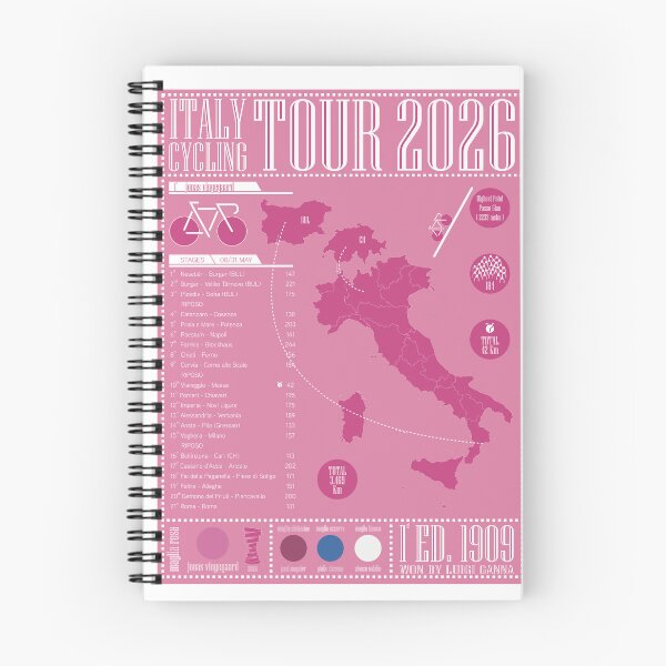 Item preview, Italy Cycling Tour 2026 Infographic designed and sold by gimbri.