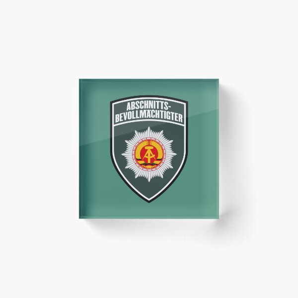 Item preview, People's Police Section Representative Emblem designed and sold by VEB Ostladen.