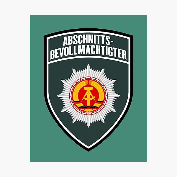 Item preview, People's Police Section Representative Emblem designed and sold by VEB Ostladen.