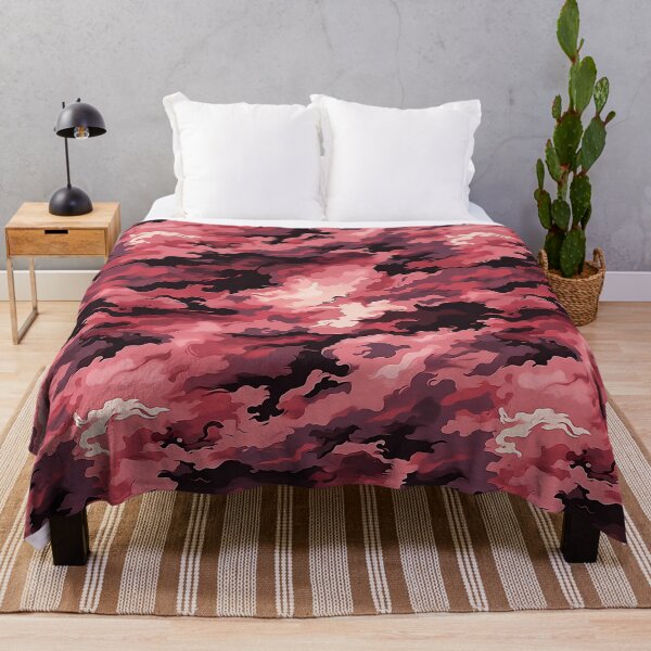 Item preview, Dusty Rose Camo Pattern Smoky Pink and Deep Plum Camouflage designed and sold by Nine Lives Studio.