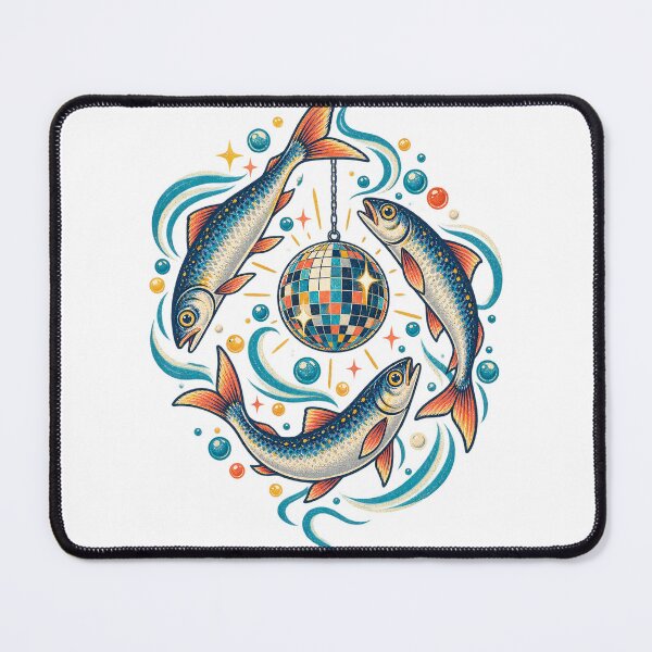 Item preview, Sardine Disco Orbit Retro Ocean Party designed and sold by networkseen.