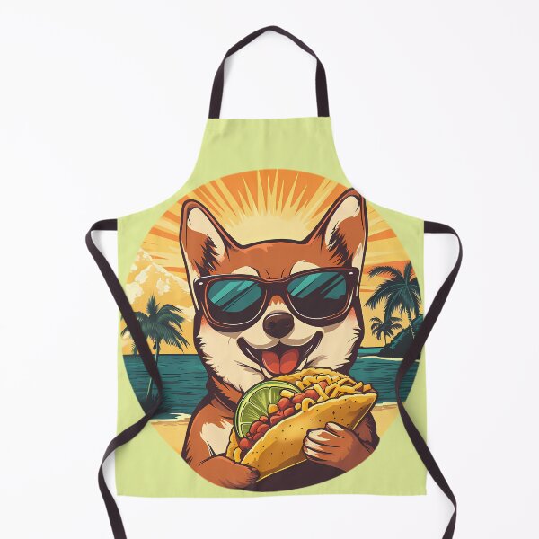 Item preview, Cool Shiba Inu Eating Taco designed and sold by Structure-Blue.