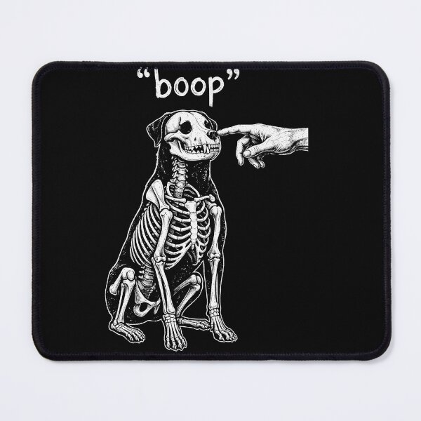 Item preview, Boop Skeleton Dog Halloween Funny Spooky Goth Vintage Dog Lover designed and sold by ArcaneArtistry.