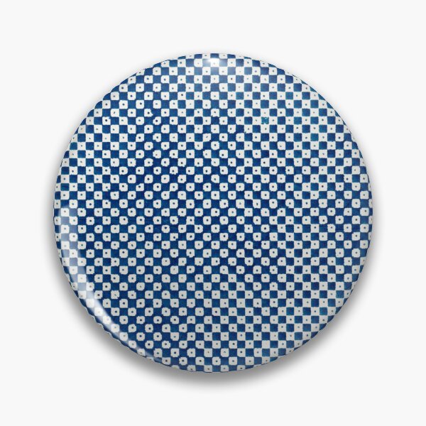 Item preview, Blue Optical Checkerboard Pattern – Wavy Geometric Op Art Design designed and sold by Good_Things.