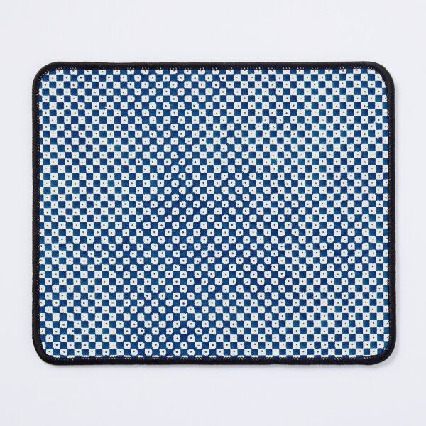 Item preview, Blue Optical Checkerboard Pattern – Wavy Geometric Op Art Design designed and sold by Good_Things.
