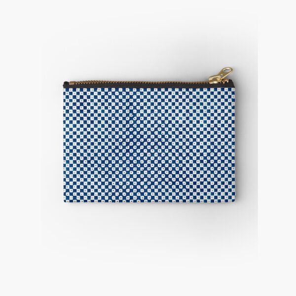 Item preview, Blue Optical Checkerboard Pattern – Wavy Geometric Op Art Design designed and sold by Good_Things.