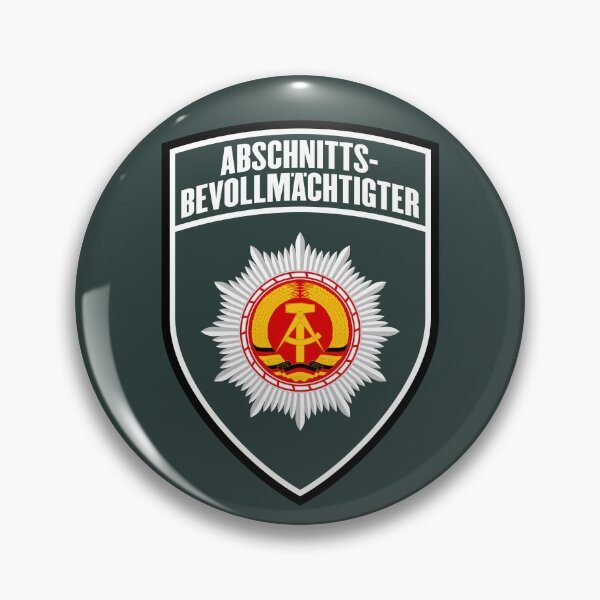 Item preview, People's Police section officer emblem (free background) designed and sold by VEB Ostladen.