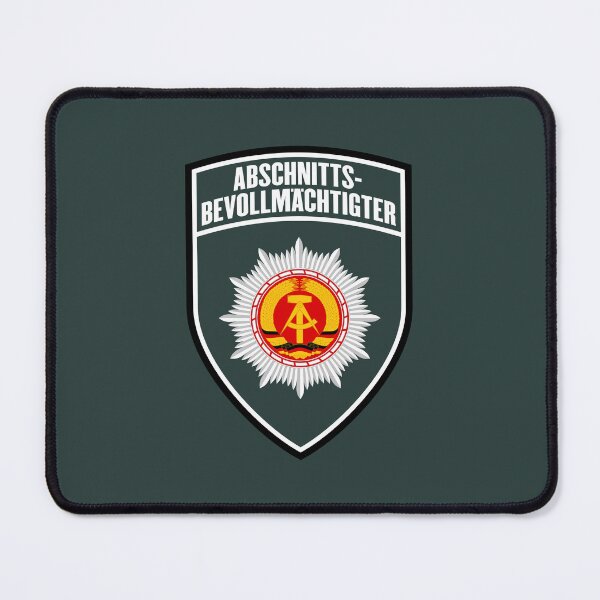 Item preview, People's Police section officer emblem (free background) designed and sold by VEB Ostladen.