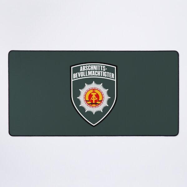 Item preview, People's Police section officer emblem (free background) designed and sold by VEB Ostladen.