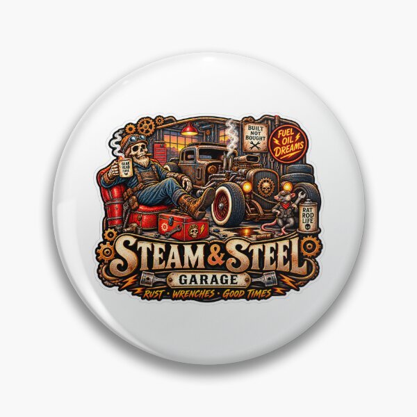 Item preview, Retro steam garage  designed and sold by Cute horror.s'.