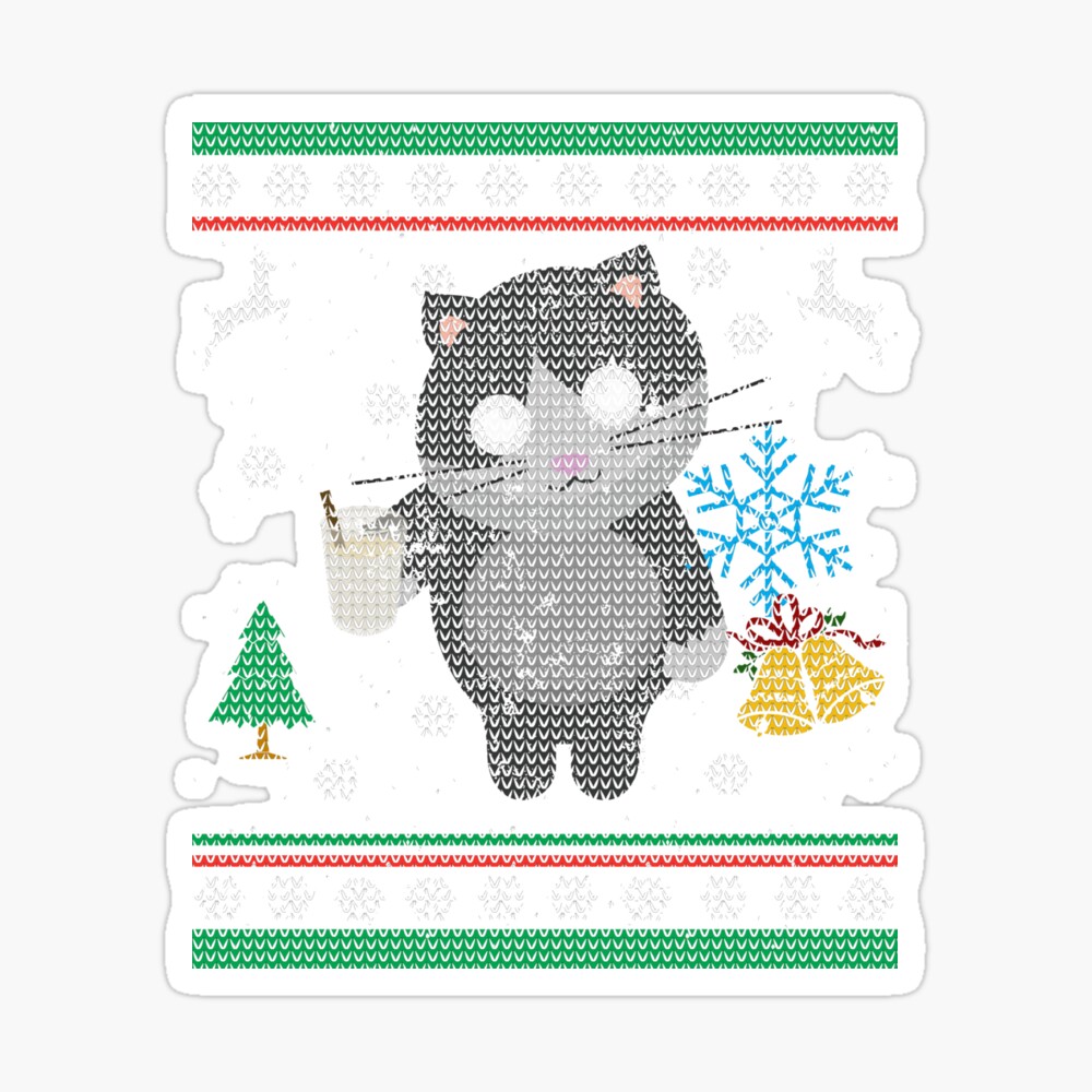 Eggnog Kitty Cat Ugly Christmas Sweater Shirt Cat Lover Eggnog Kitty Cat Ugly Christmas Sweater Shirt Cat Lover