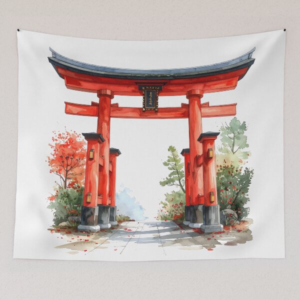 Item preview, Copy of Red Torii Gate in Misty Bamboo Forest designed and sold by BetweenForms.