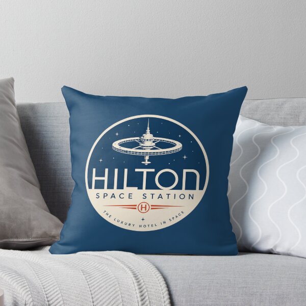 Item preview, Space station luxury hotel emblem design designed and sold by Rue Design Company.