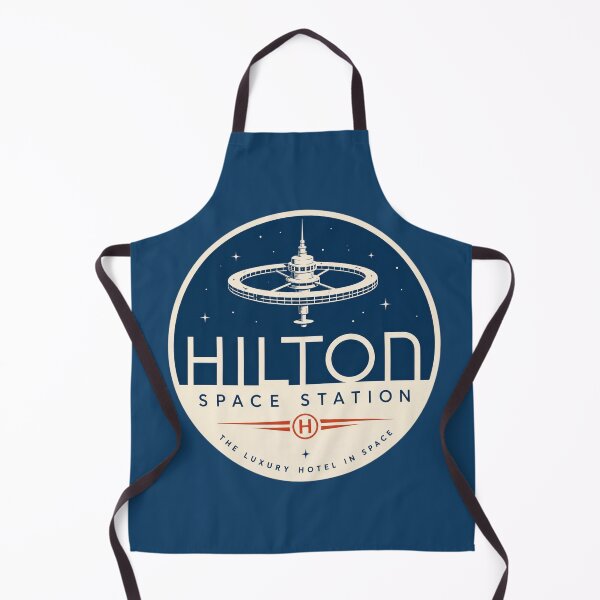 Item preview, Space station luxury hotel emblem design designed and sold by Rue Design Company.