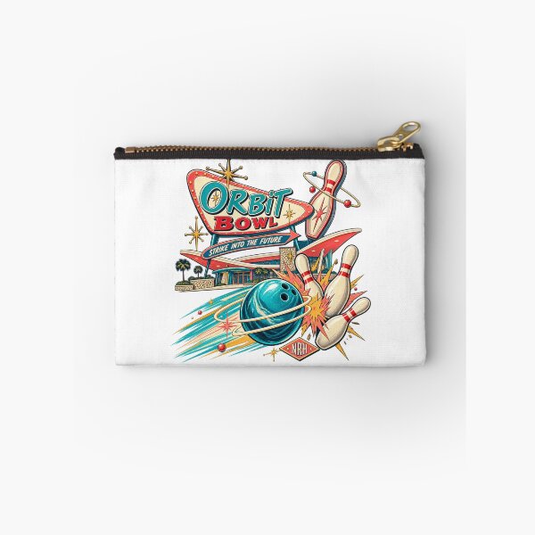 Item preview, Orbit Bowl Retro Bowling Poster designed and sold by Normandy Road Heritage™ - Vintage Garage Art.
