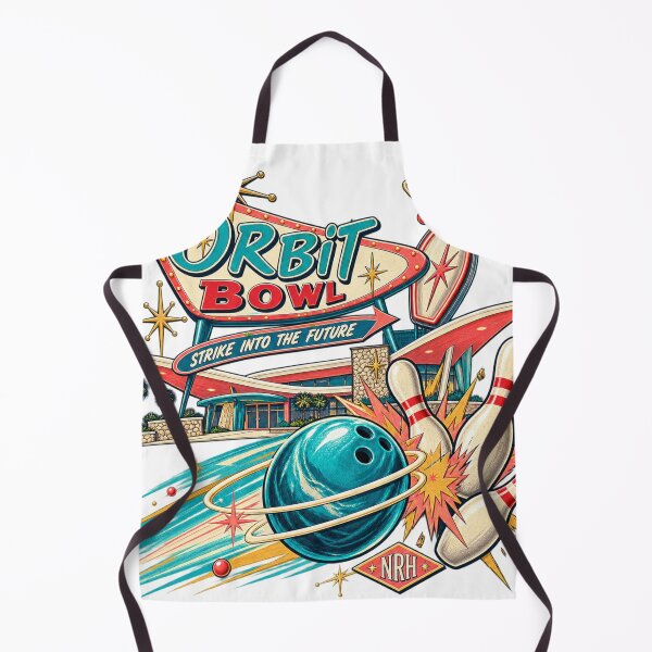 Item preview, Orbit Bowl Retro Bowling Poster designed and sold by Normandy Road Heritage™ - Vintage Garage Art.