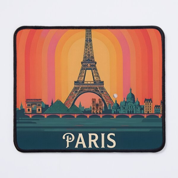 Item preview, Paris Retro Vintage Eiffel Tower Aesthetic Art designed and sold by ASN STUDIO.
