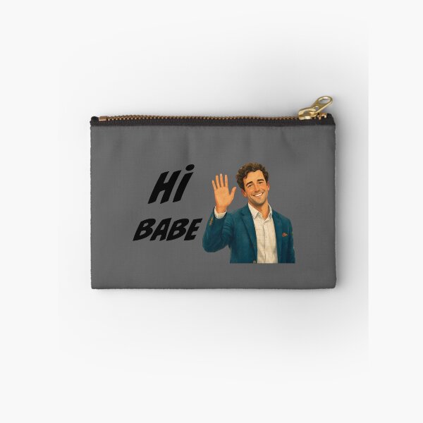 Item preview, Hi Babe Handsome Guy Waving Hand Cute Typography  designed and sold by busesplace.