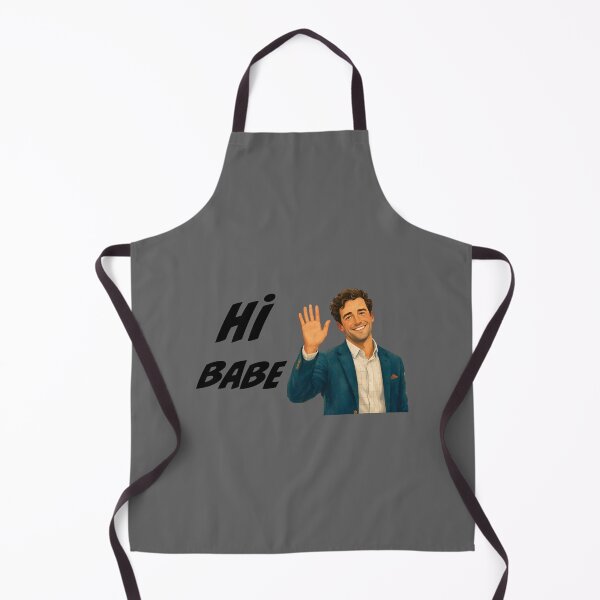 Item preview, Hi Babe Handsome Guy Waving Hand Cute Typography designed and sold by busesplace.
