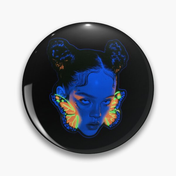 Item preview, A Woman With Neon Butterfly-Shaped Earrings designed and sold by DRABaBdesign.