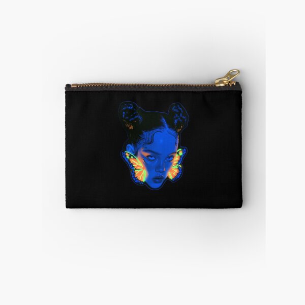 Item preview, A Woman With Neon Butterfly-Shaped Earrings designed and sold by DRABaBdesign.