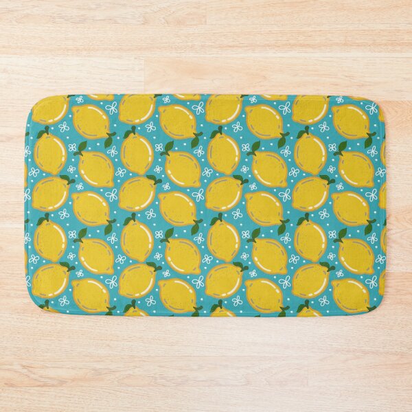 Item preview, Lemon Seamless Pattern with White Floral Doodles designed and sold by Onulodesign.