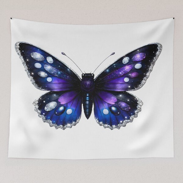 Item preview, Cosmic Purple Butterfly Galaxy Diamond Art designed and sold by AmirArtisanVibe.