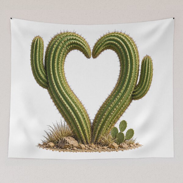 Item preview, SAGUARRO CACTUS HEART designed and sold by ART-TYPE.