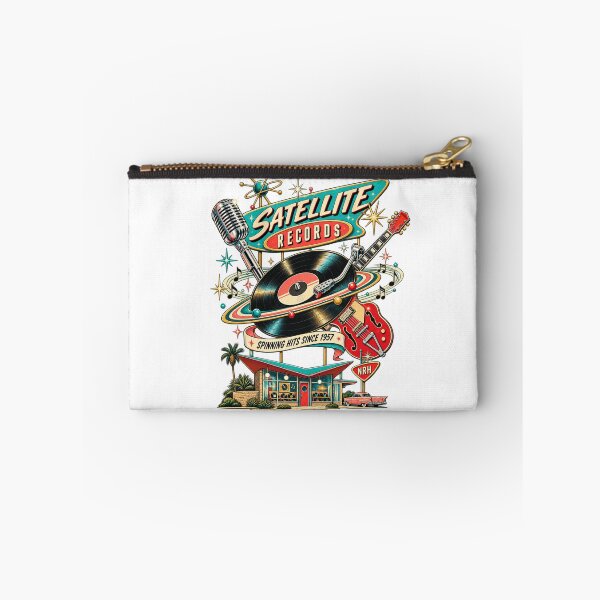 Item preview, Satellite Records Retro Music Poster designed and sold by Normandy Road Heritage™ - Vintage Garage Art.