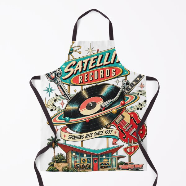 Item preview, Satellite Records Retro Music Poster designed and sold by Normandy Road Heritage™ - Vintage Garage Art.